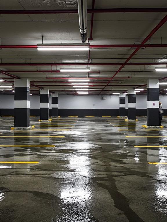 commercial parking garage pressure washing in bothell wa
