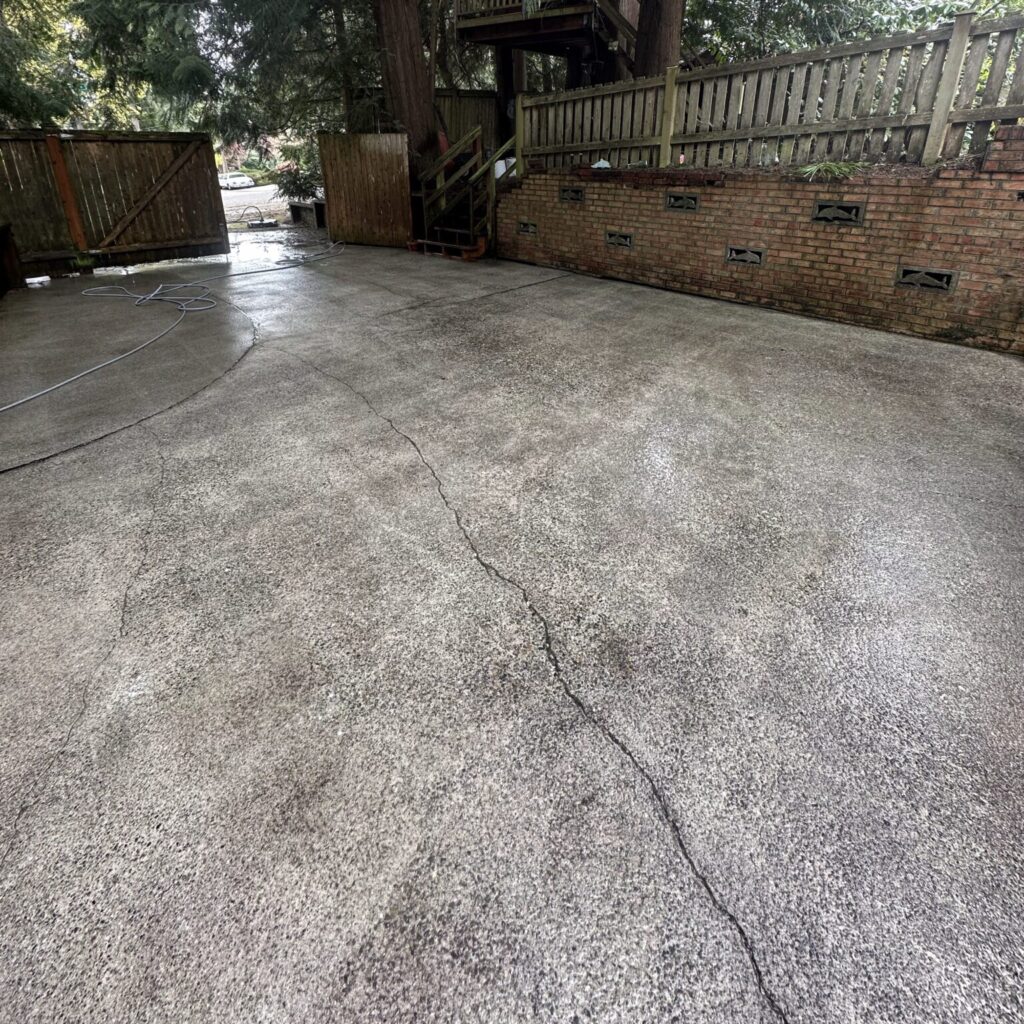 concrete pressure washing in bothell wa